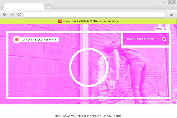 Screen cap of Gratisphotography free stock photo website